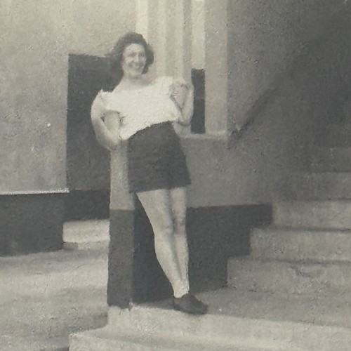 Foto istantanea vintage donna